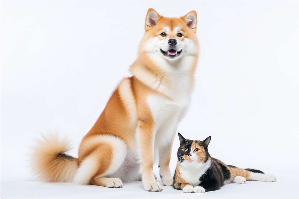 大型犬と様々なペット
